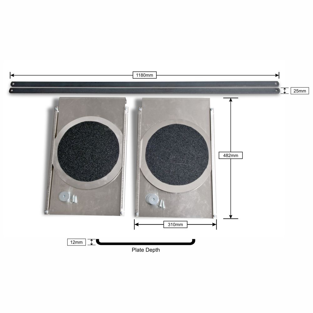Turning Radius Plates – STAINLESS STEEL for LIFTS