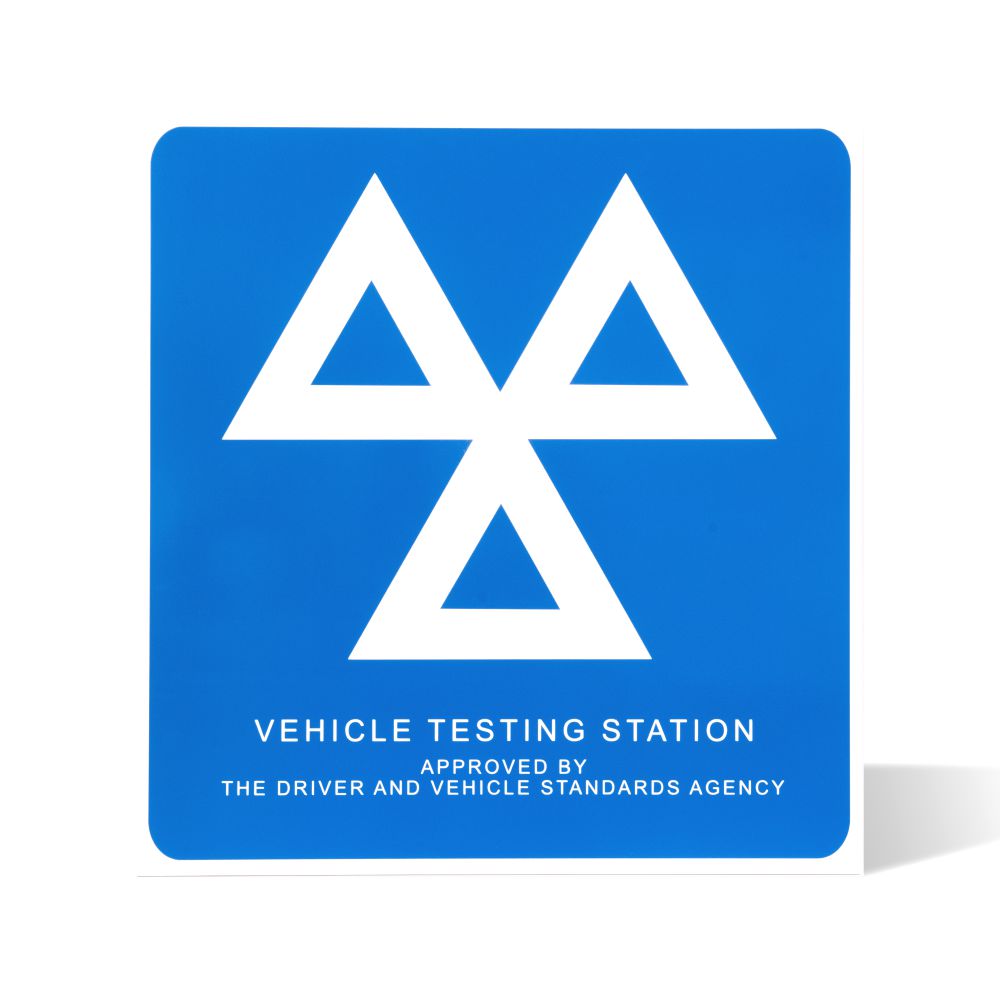MOT Sign – 3 TRIANGLES (mandatory) MOT Sign – 3 TRIANGLES (mandatory)