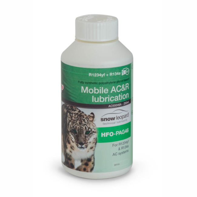 Air-Con Fully Synthetic Oil 250ml Bottle (HFO-PAG46) Air-Con HFO-PAG46e Lubricant Oil – 250ml Bottle