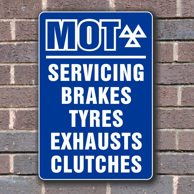 Sign Panels for Wall Mounting – MOT Servicing etc. Sign Panels for Wall Mounting – MOT Servicing etc.