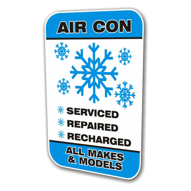 Swinger Sign REPLACEMENT PANEL ONLY – Design 13-7 REPLACEMENT PANEL Air Con All Makes Swinger Sign