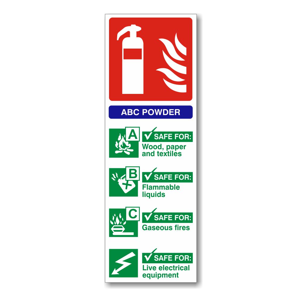 ABC7275 ABC Powder Fire Extinguisher Sign
