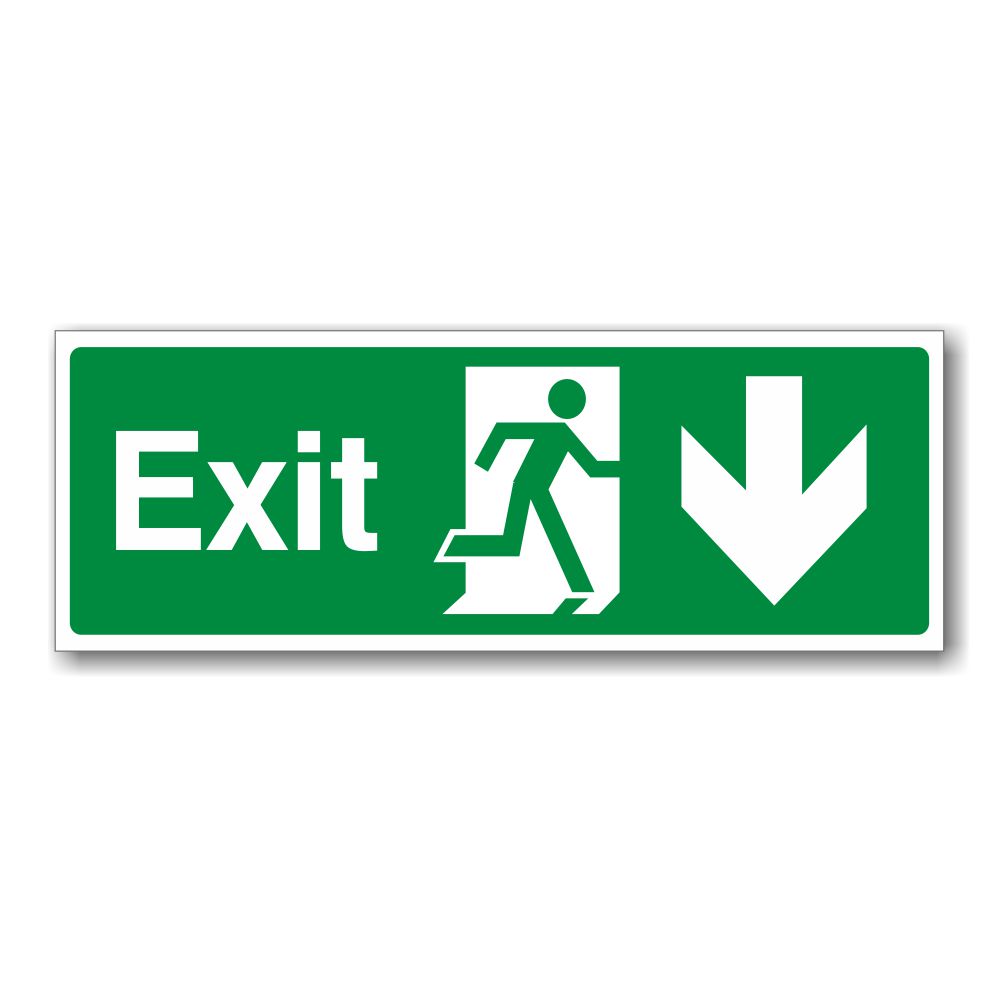 EDA7310 Exit DOWN Arrow Sign