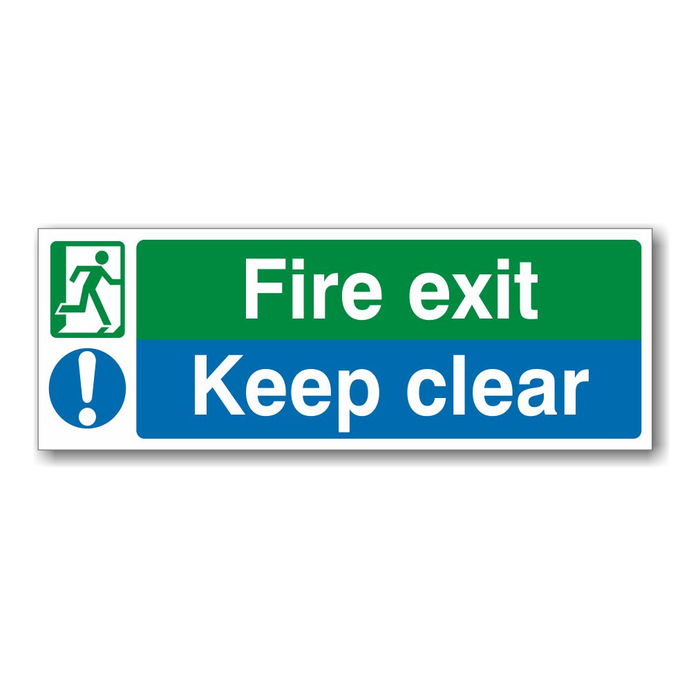 FEK7310 Fire Exit Keep Clear Sign