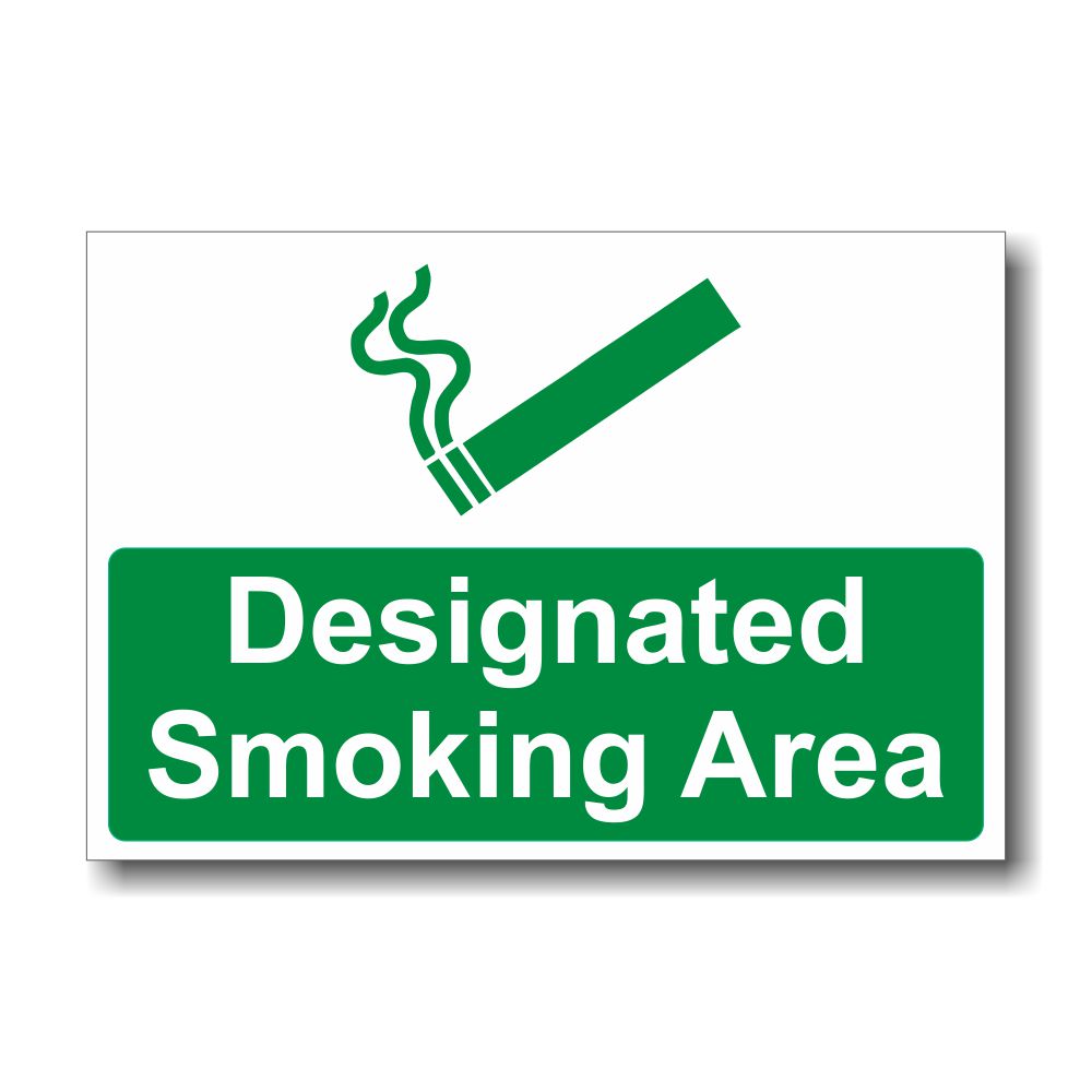 M30 Designated Smoking Area Sign