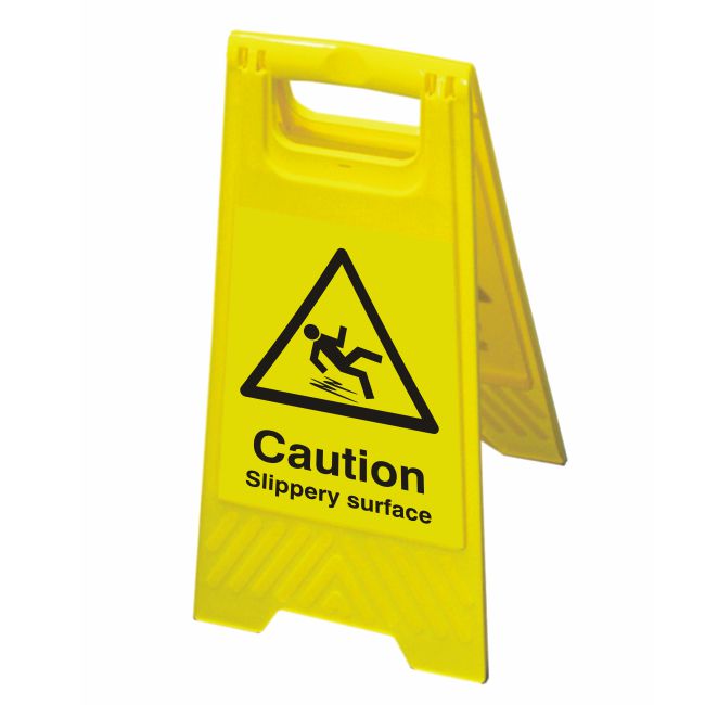 Hazard Floor Sign – Caution Slippery Surface Hazard Floor Sign – Caution Slippery Surface
