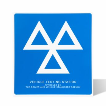 MOT Sign – 3 TRIANGLES (mandatory) – HEAVY DUTY