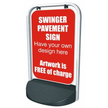 Swinger Pavement Forecourt Sign – CUSTOM DESIGN