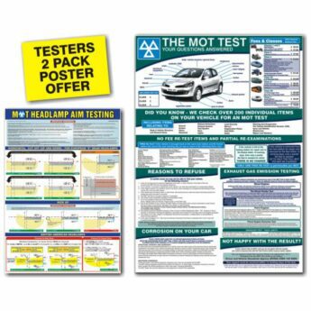 MOT Testers 2 Pack Poster Offer