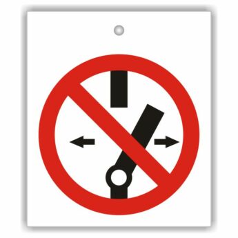 Sign – ISO Pictogram – Do not change switch position