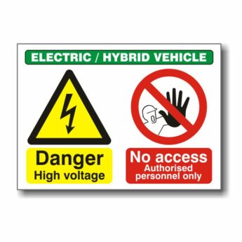 Danger High Voltage No Access Sign – 300 x 400mm
