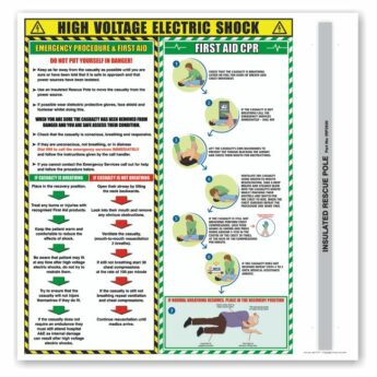 ProStore Rescue Hook & Pole Holder and Electric Shock Safety Advice PANEL ONLY