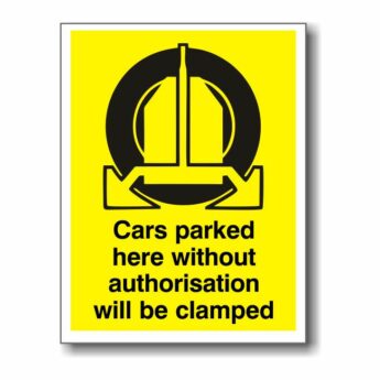 Wheel Clamp Sign